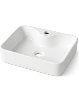 Keramické umyvadlo na desku Aura 47 cm lesklé bílé