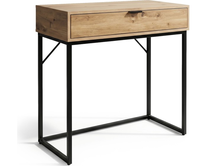Konzolový stolek Modena 80 cm černý/dub Artisan