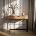 Konzolový stolek Modena 80 cm černý/dub Artisan