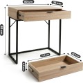 Konzolový stolek Modena 80 cm černý/dub Sonoma