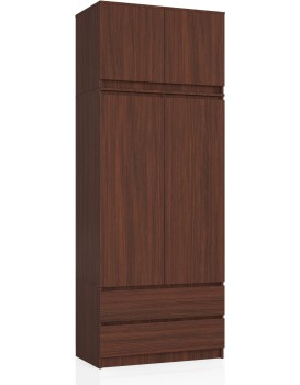 Šatní skříň s nástavcem Star 90 cm wenge