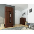 Šatní skříň s nástavcem Star 90 cm wenge