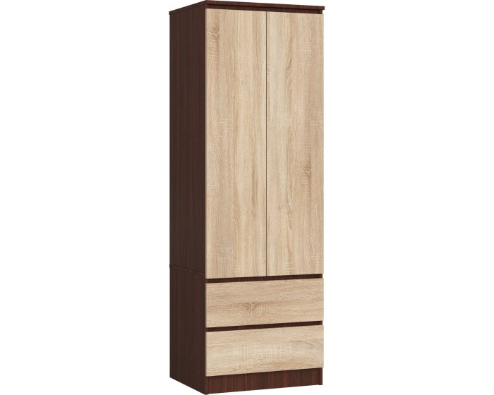 Šatní skříň Star 60 cm wenge/dub sonoma