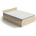 Jednolůžková postel Trento 120x200 se zvedacím roštem a matrací dub Sonoma