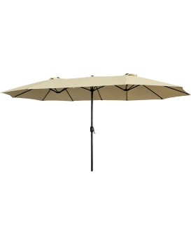 Dvojitý zahradní slunečník TILIA 460x270 cm béžový