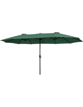 Dvojitý zahradní slunečník TILIA 460x270 cm tmavě zelený