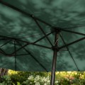 Dvojitý zahradní slunečník TILIA 460x270 cm tmavě zelený