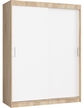 Šatní skříň CLP Mono 150 cm dub sonoma/bílá