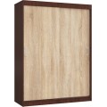 Šatní skříň CLP Mono 150 cm wenge/dub sonoma