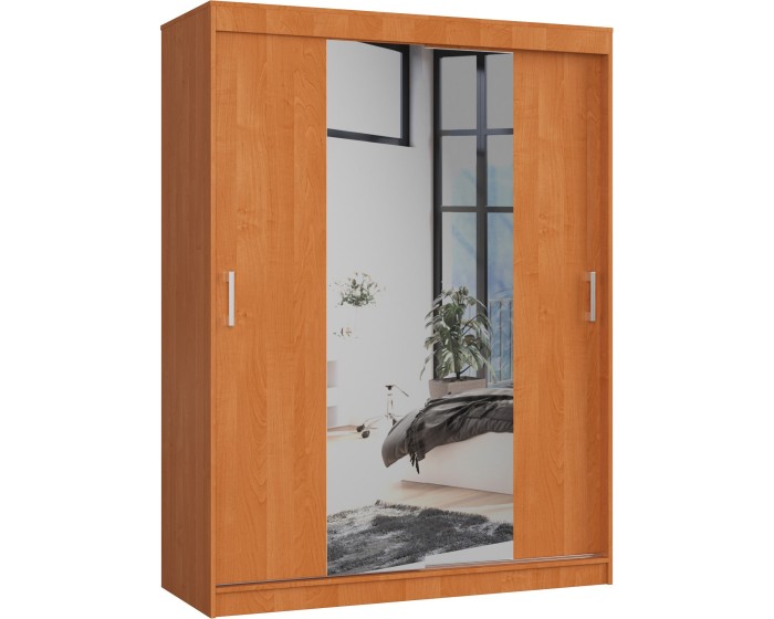 Šatní skříň se zrcadlem Reton 150 cm olše