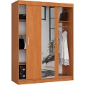 Šatní skříň se zrcadlem Reton 150 cm olše