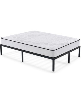 Skládací kovový rám postele s matrací Lowa 120x200 černý