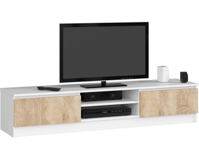 TV stolek Ronon 160 cm bílý/sonoma