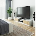 TV stolek Ronon 160 cm bílý/sonoma