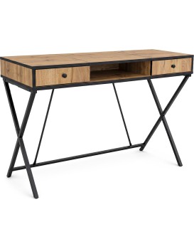 Psací stůl Crossline 120 cm černý/dub Craft