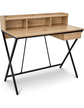 Psací stůl Flexo 100 cm dub Artisan/černý