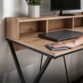 Psací stůl Flexo 100 cm dub Artisan/černý