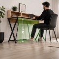 Psací stůl Flexo 100 cm dub Artisan/černý