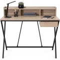 Psací stůl Flexo 100 cm dub Sonoma/černý