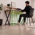 Psací stůl Flexo 100 cm dub Sonoma/černý