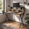Psací stůl Flexo 100 cm dub Sonoma/černý