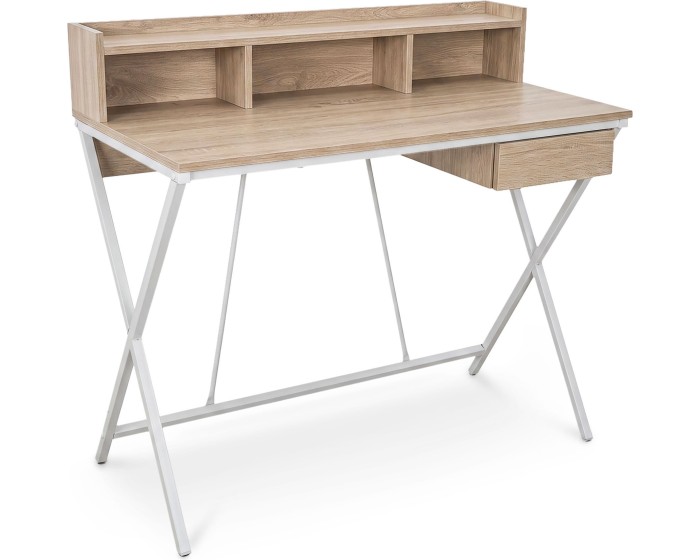 Psací stůl Flexo 100 cm dub Sonoma/bílý