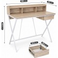 Psací stůl Flexo 100 cm dub Sonoma/bílý