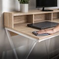 Psací stůl Flexo 100 cm dub Sonoma/bílý
