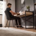 Psací stůl Elonis 123 cm dub Artisan/černý