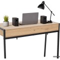 Psací stůl Zentia 100 cm černý/dub Artisan
