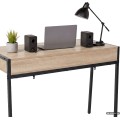 Psací stůl Zentia 100 cm černý/dub Sonoma