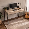 Psací stůl Zentia 100 cm černý/dub Sonoma