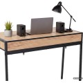 Psací stůl Zentia 100 cm černý/dub Craft