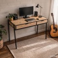 Psací stůl Zentia 100 cm černý/dub Craft