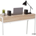 Psací stůl Zentia 100 cm bílý/dub Sonoma