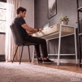 Psací stůl Zentia 100 cm bílý/dub Sonoma