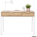 Psací stůl Zentia 100 cm bílý/dub Artisan
