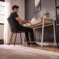 Psací stůl Zentia 100 cm bílý/dub Artisan