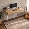Psací stůl Zentia 100 cm bílý/dub Artisan