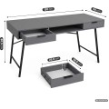 Psací stůl Arden 120 cm grafit/černý
