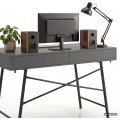Psací stůl Arden 120 cm grafit/černý