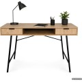 Psací stůl Arden 120 cm černý/dub Artisan