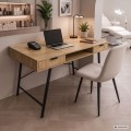 Psací stůl Arden 120 cm černý/dub Artisan