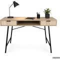 Psací stůl Arden 120 cm černý/dub Sonoma