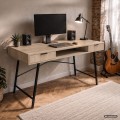 Psací stůl Arden 120 cm černý/dub Sonoma