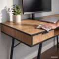 Psací stůl Arden 120 cm dub Craft/černý