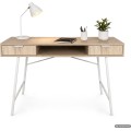 Psací stůl Arden 120 cm bílý/dub Sonoma