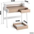 Psací stůl Flux 78 cm dub Sonoma/bílý