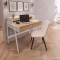 Psací stůl Flux 78 cm dub Sonoma/bílý