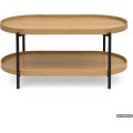 Konferenční stolek Cortado 90 cm černý/dub přírodní